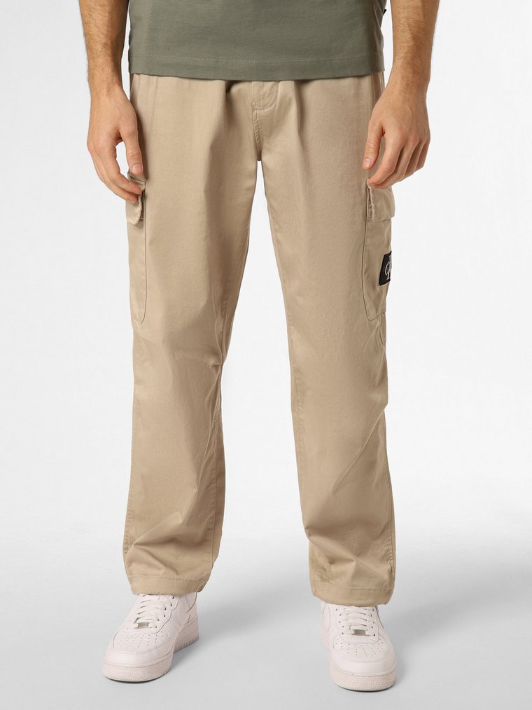 Calvin Klein Jeans - Spodnie męskie, beżowy