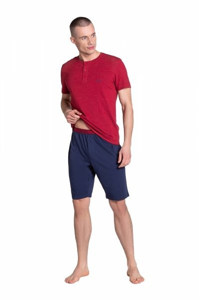 Henderson Dune 38879-33X Czerwono-Granatowa piżama męska