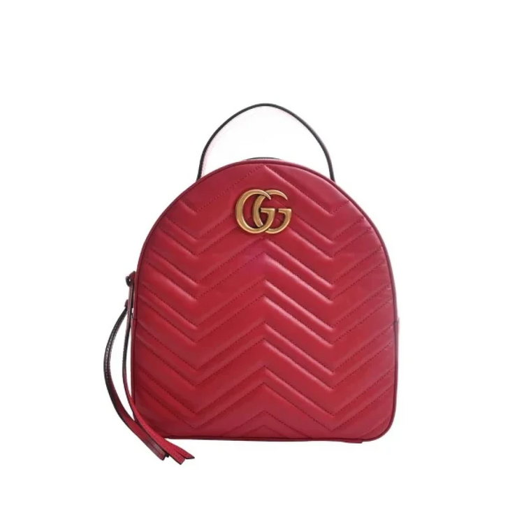 Pre-owned Leather backpacks Gucci Vintage