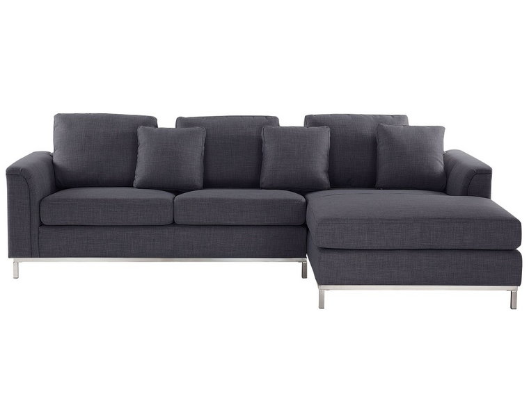 Sofa narożna BELIANI Oslo, 64x270x151 cm, szary