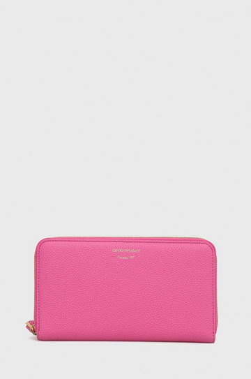 Emporio Armani portfel Y3H168.YFW9B.NOS damski kolor różowy