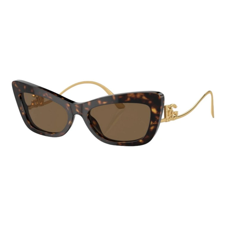 Cat-Eye Okulary Przeciwsłoneczne Złoto Lucido Dolce & Gabbana