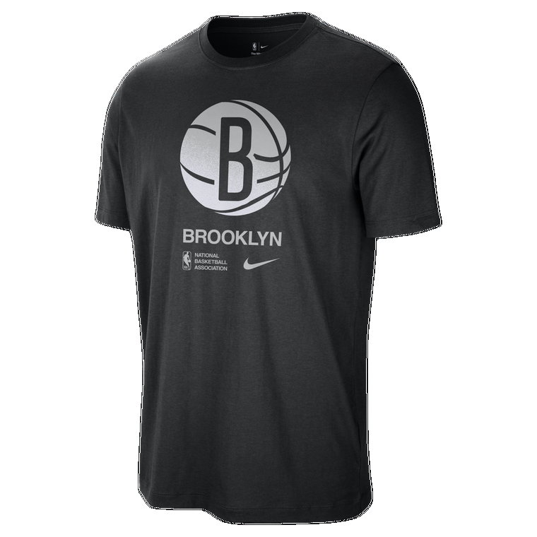 T-shirt męski Nike NBA Brooklyn Nets Courtside - Czerń