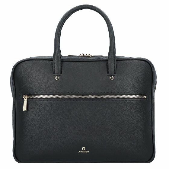 AIGNER Ivy Briefcase Leather 39 cm Laptop Compartment black1