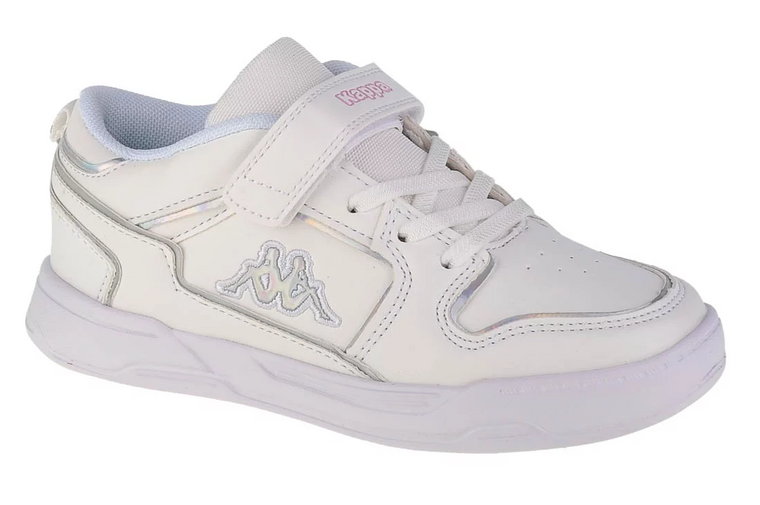 Kappa Lineup Low GC K 260963K-1017, Dla dziewczynki, Białe, buty sneakers, skóra syntetyczna, rozmiar: 28