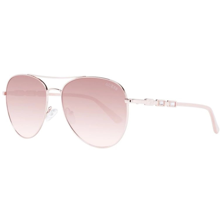 Różowe złoto Kobiety Okulary przeciwsłoneczne Aviator Gradient Guess