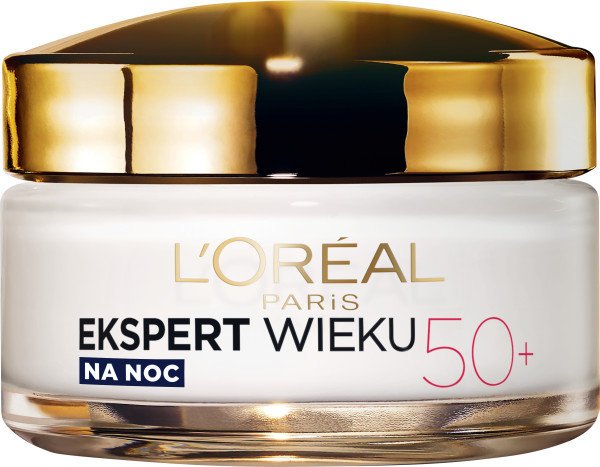 L'oreal Paris, Ekspert Wieku 50+, przeciwzmarszczkowy krem ujędrniający na noc, 50 ml