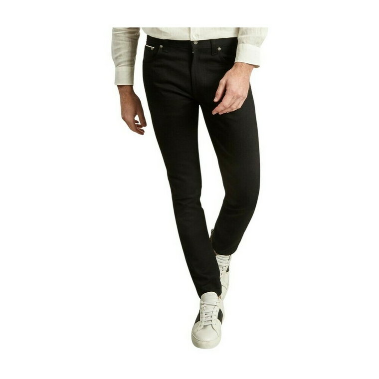 12.75 oz. czarny organic cotton Lean Dean jeans Nudie Jeans