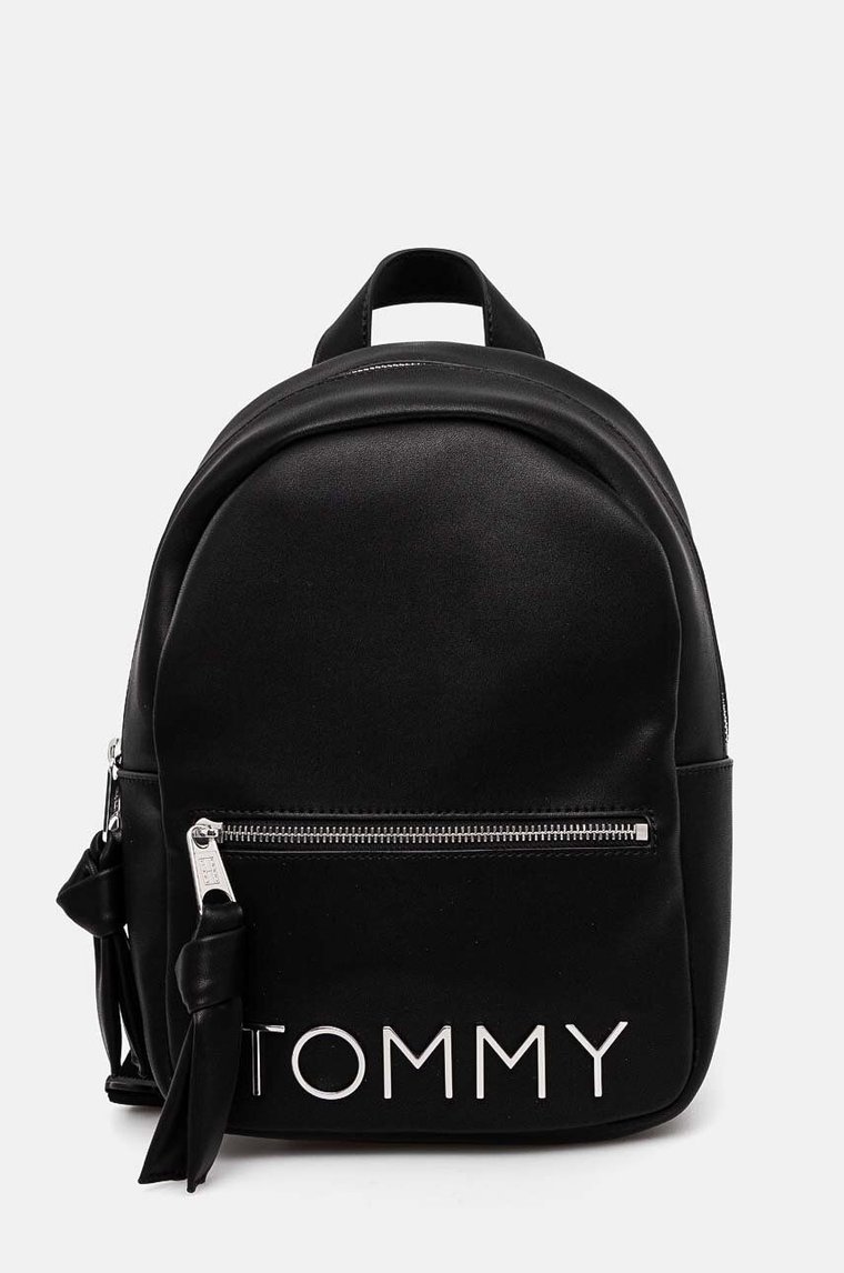 Tommy Jeans plecak damski kolor czarny mały gładki AW0AW16261