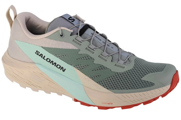 Salomon Sense Ride 5 472117, Męskie, Zielone, buty do biegania, tkanina, rozmiar: 41 1/3