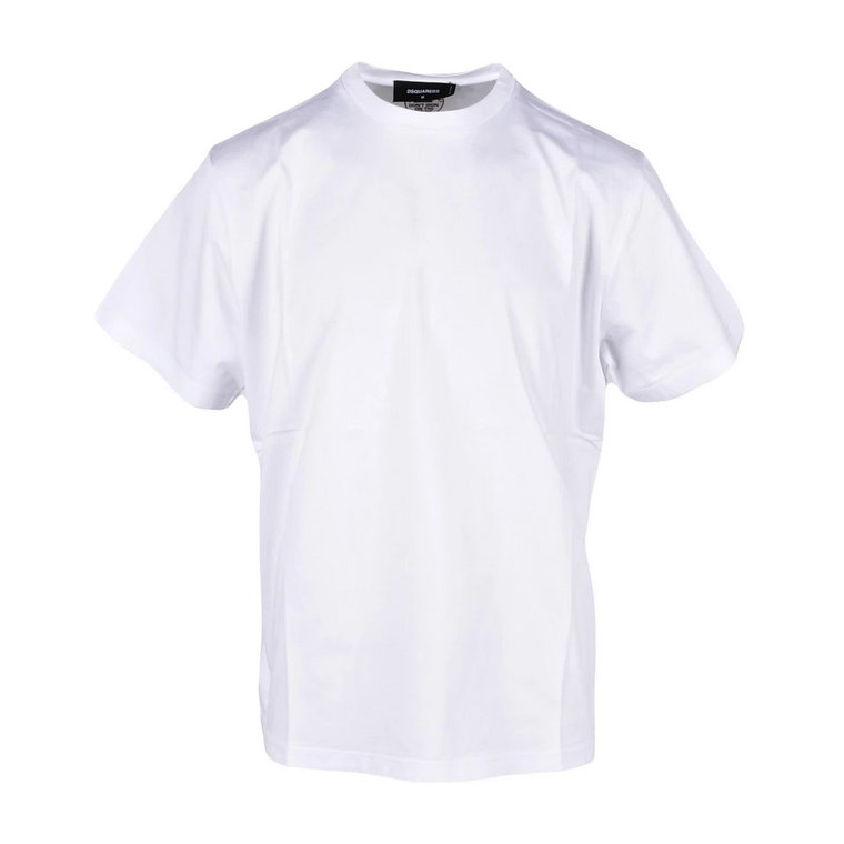 Stylowa Biała Koszulka dla Mężczyzn Dsquared2
