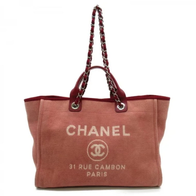 Czerwona Torba Chanel Deauville z Kanwy Chanel Vintage