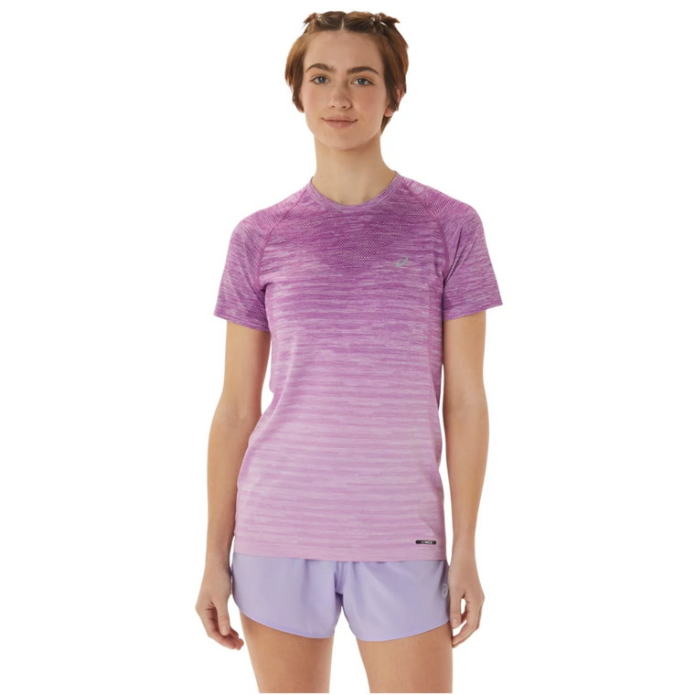 ASICS Seamless SS Top 2012C385-502, Damskie, Różowe, t-shirty, nylon, rozmiar: S