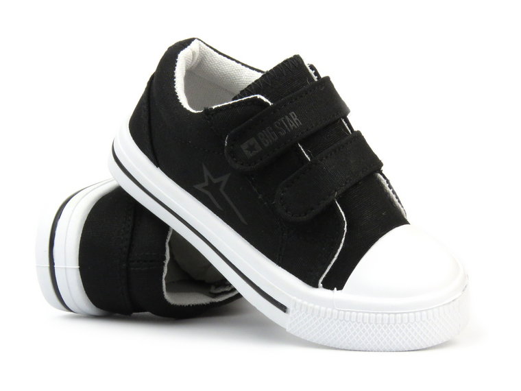 Trampki dziecięce, buty sportowe na rzep - Big Star NN374111, czarne
