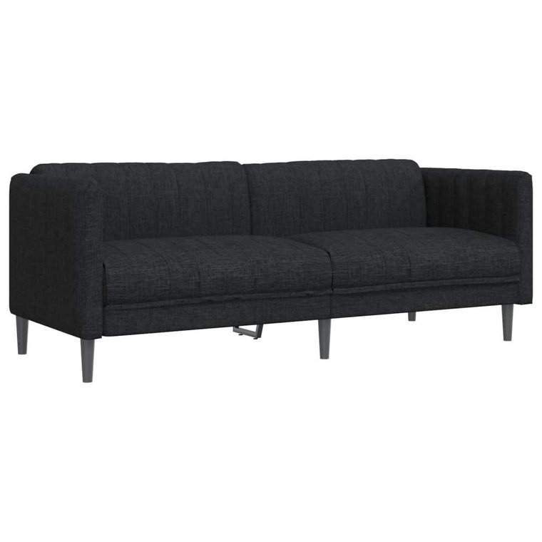 Sofa 3-osobowa czarna 193x76,5x74,5 cm