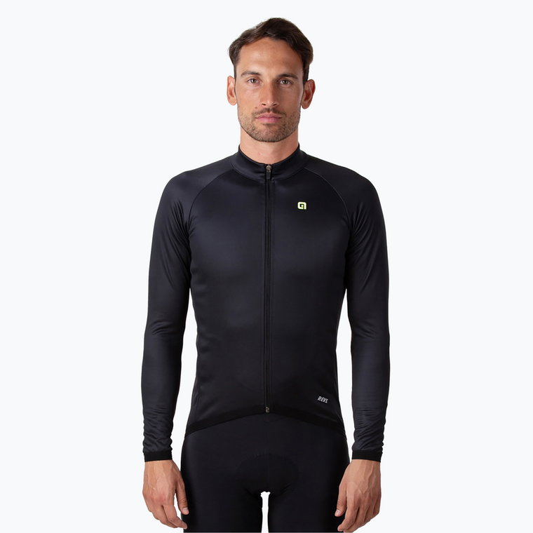 Longsleeve rowerowy męski Alé Thermal nero/black