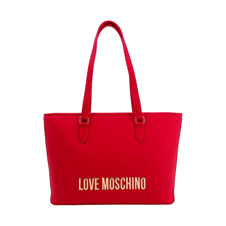 Czerwona Torba Shopper Moschino