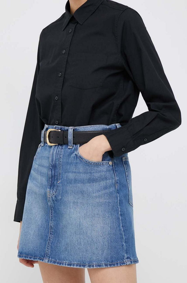 GAP spódnica jeansowa kolor niebieski mini ołówkowa