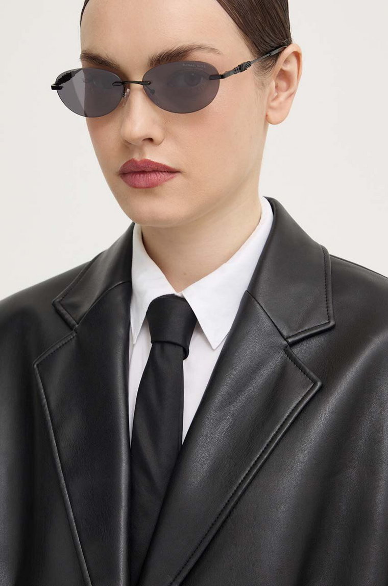 Michael Kors okulary przeciwsłoneczne MANCHESTER damskie kolor czarny 0MK1151