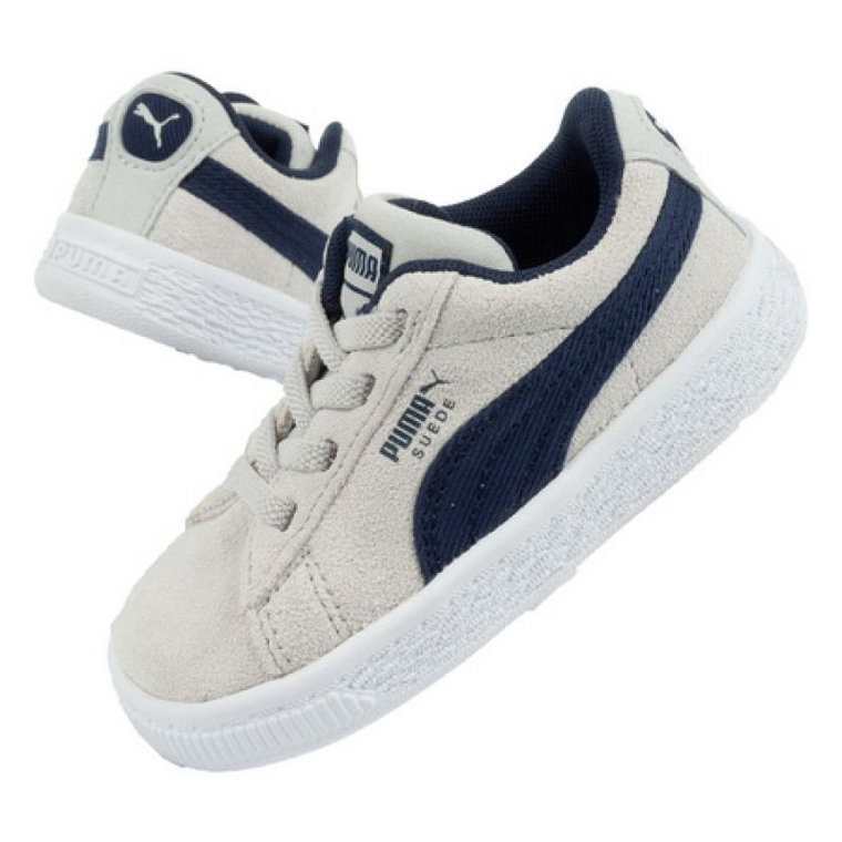 Buty sportowe Puma Suede Jr 369684 02 granatowe szare