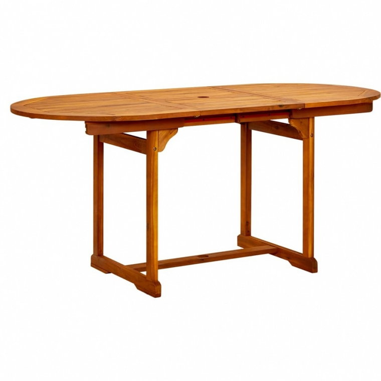 Ogrodowy stół jadalniany, (120-170)x80x75 cm, drewno akacjowe kod: V-316567