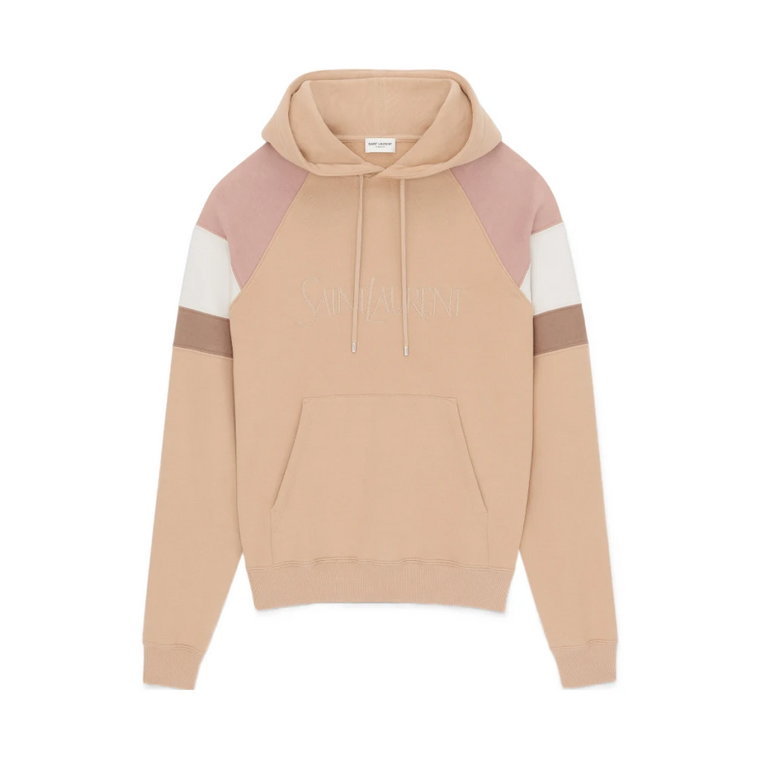 Luksusowy Haftowany Hoodie dla Kobiet Saint Laurent