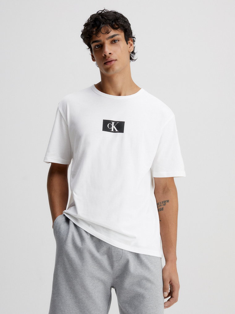 Koszulka męska bawełniana Calvin Klein Underwear 000NM2399E-100 M Biała (8720107554276). T-shirty męskie