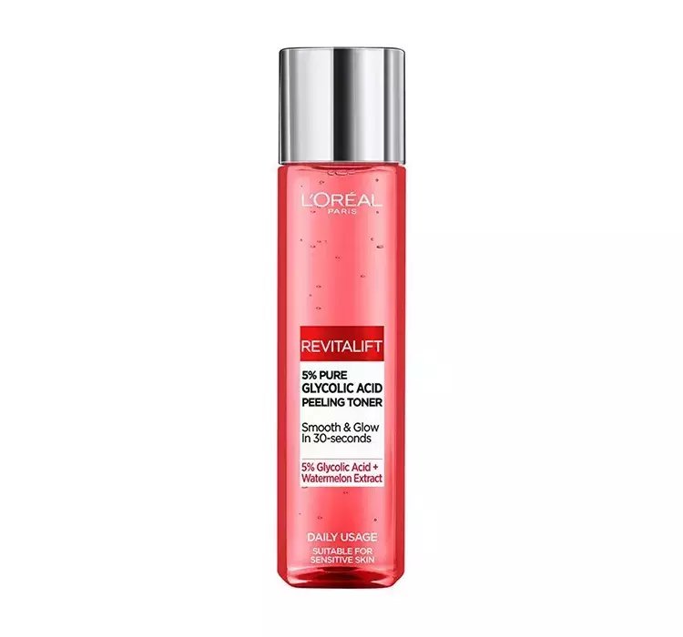 LOREAL REVITALIFT ZŁUSZCZAJĄCY TONIK DO TWARZY Z KWASEM GLIKOLOWYM 180ML