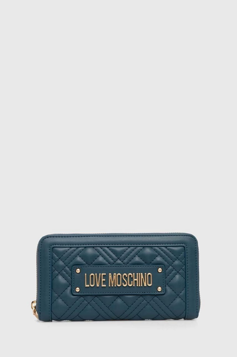 Love Moschino portfel damski kolor zielony JC5600PP1LLA0000