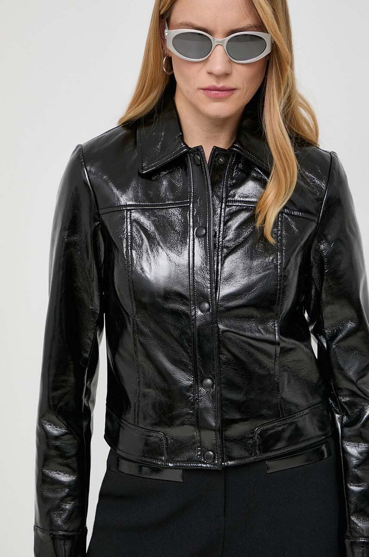 Morgan kurtka damska kolor czarny przejściowa