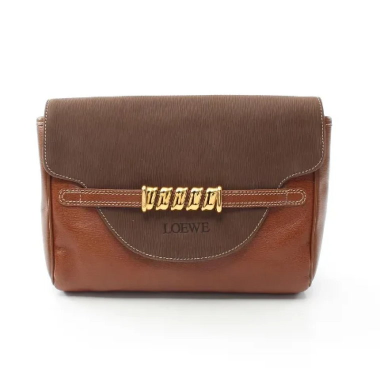 Pre-owned Leather clutches Loewe Pre-owned