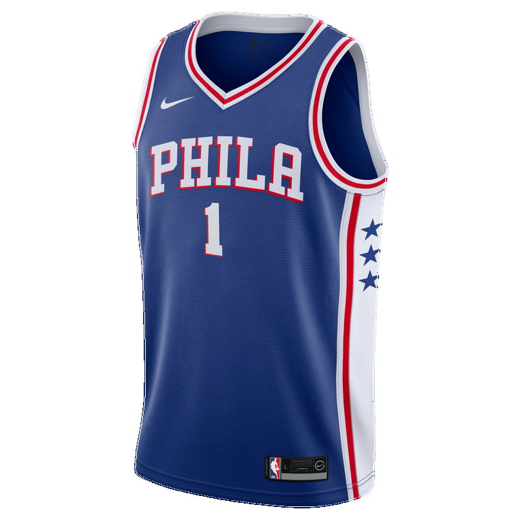 Koszulka dla dużych dzieci (chłopców) Nike Dri-FIT NBA Swingman James Harden Philadelphia 76ers Icon Edition 2022/23 - Niebieski