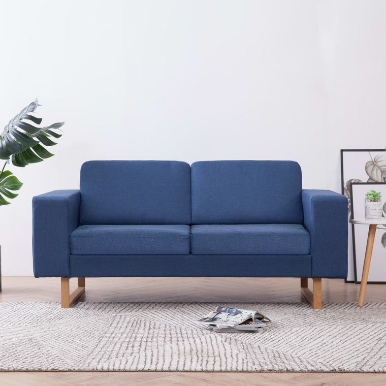 Sofa tapicerowana VIDAXL, niebieska, 75x82x156 cm