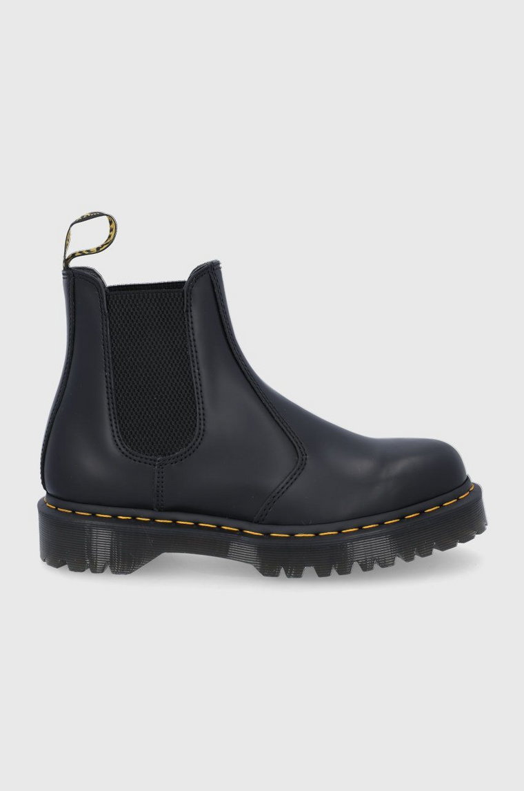 Dr. Martens Sztyblety skórzane 2976 Bex kolor czarny na platformie 26205001-Black.Smoo