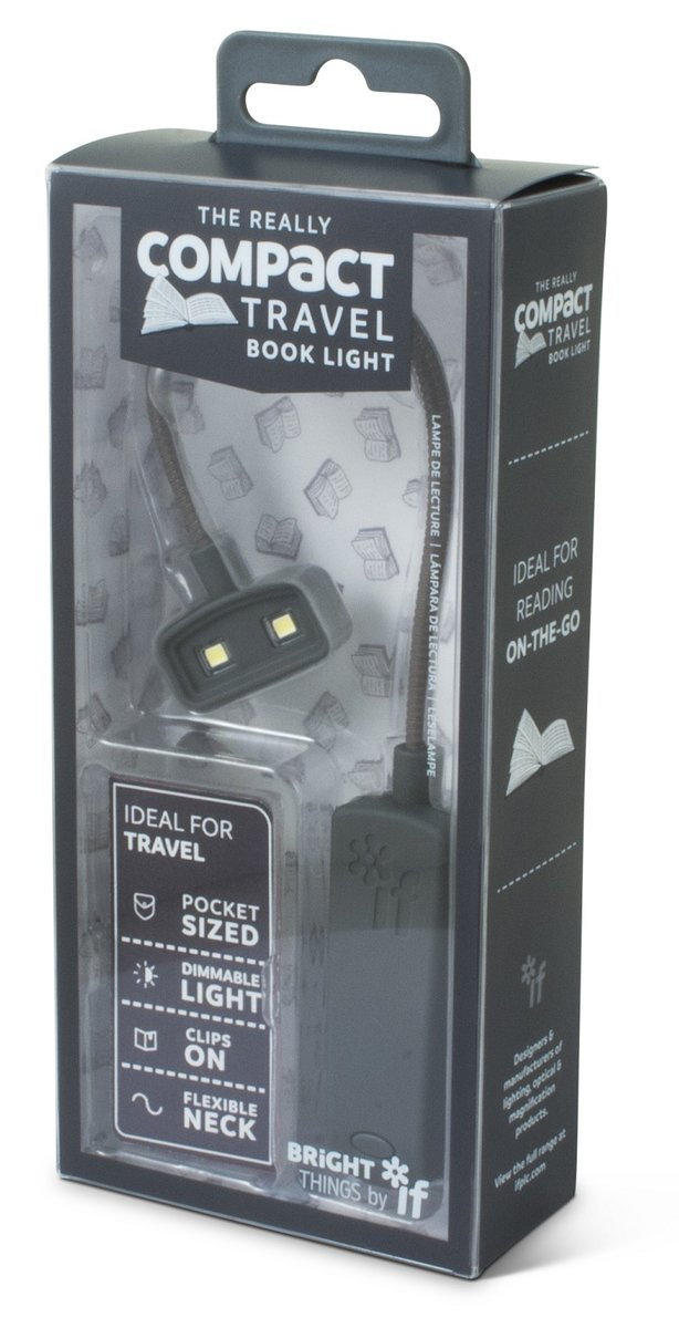 Lampka do książki Compact Book Light, Szary