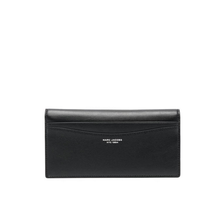 Teksturowany Czarny Portfel Bifold Marc Jacobs