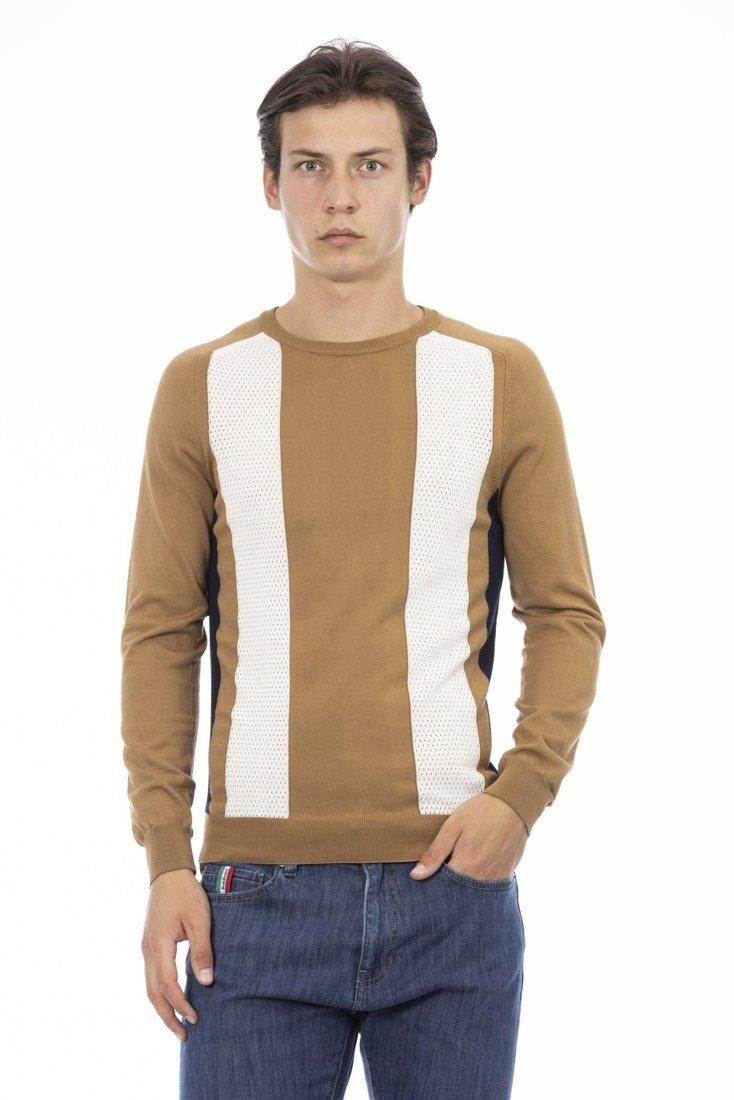Swetry marki Baldinini Trend model 6037_ROVIGO kolor Brązowy. Odzież męska. Sezon: Cały rok