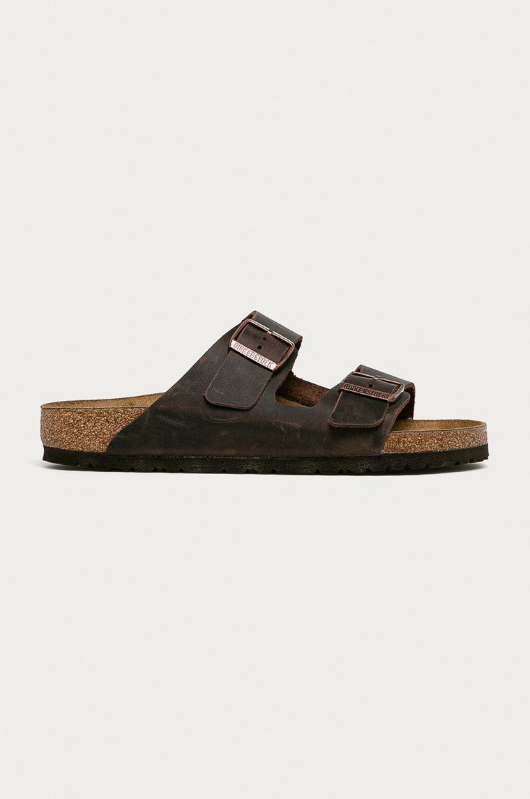 Birkenstock - Klapki skórzane Arizona 52531 52531-Habana