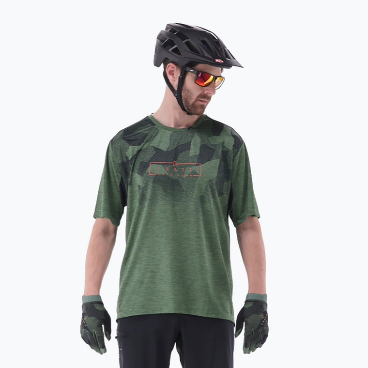 Koszulka rowerowa męska Leatt MTB Trail 1.0 spinach