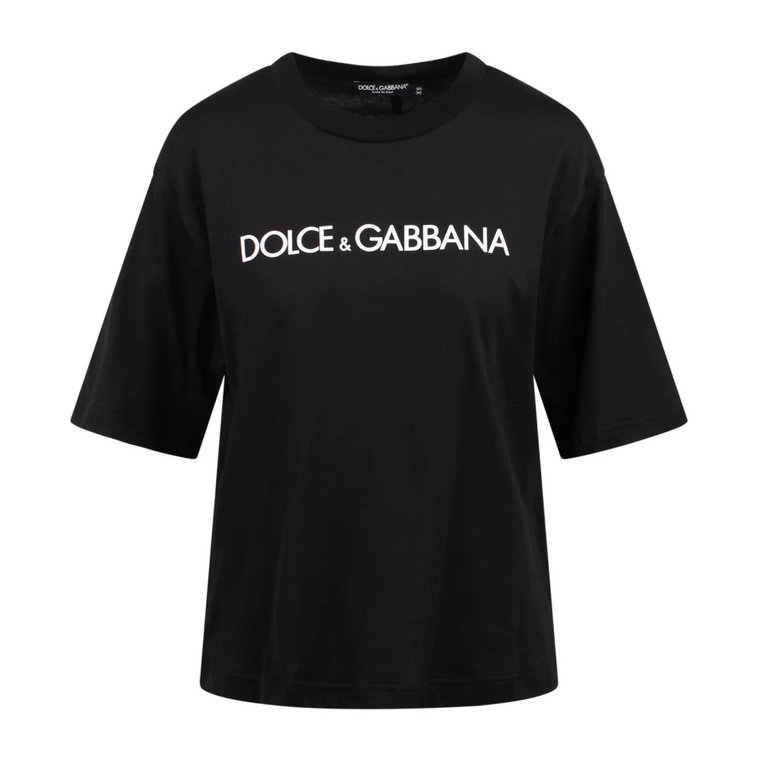 Logo-print Bawełniany T-shirt Dolce & Gabbana
