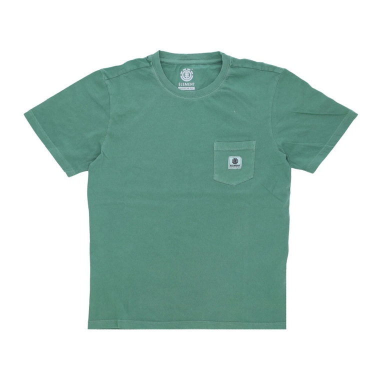 Zielony T-shirt z kieszenią - Streetwear Styl Element