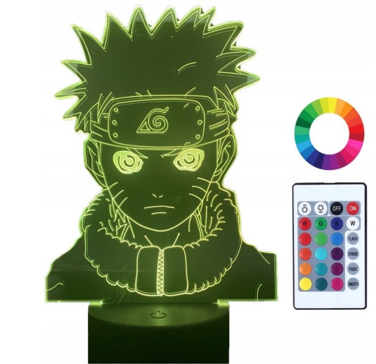 Lampka Nocna 3D Led Naruto Anime Grawer Prezent