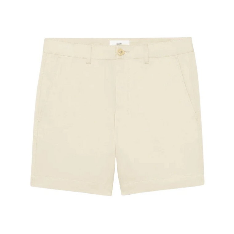 Beige De Coeur Casual Shorts Ami Paris