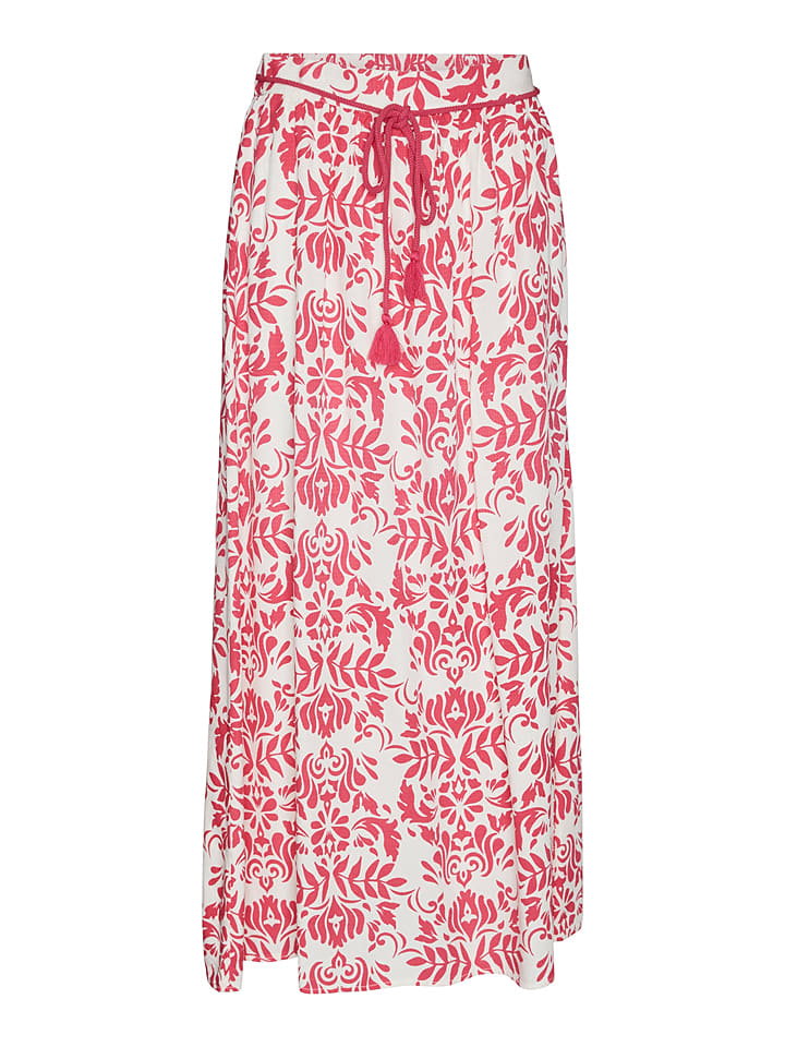 Vero Moda Spódnica w kolorze różowo-białym