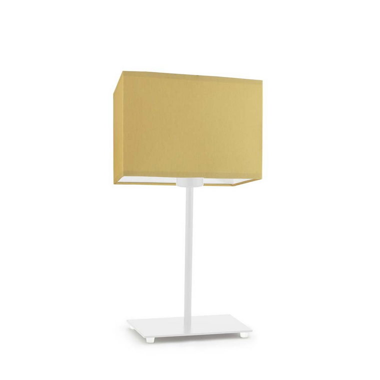 Lampka nocna LYSNE Amalfi, 60 W, E27, musztardowa/biała, 40x20 cm
