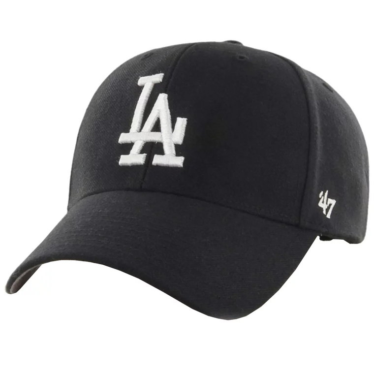 47 Brand MLB Los Angeles Dodgers Kids Cap B-RAC12CTP-BKA, Dla chłopca, Czarne, czapki z daszkiem, akryl, rozmiar: One size