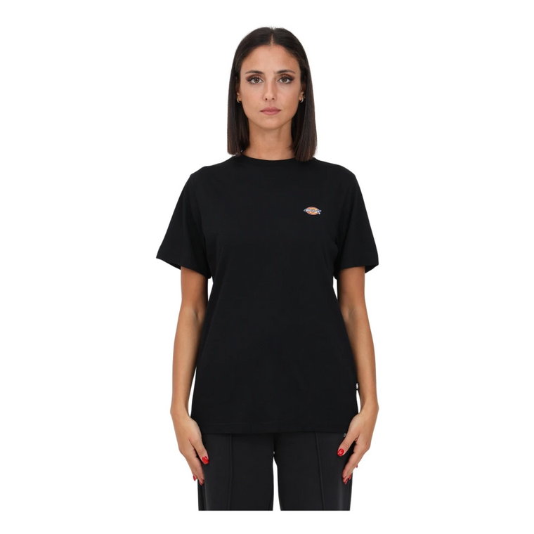Czarna koszulka z nadrukiem logo dla kobiet Dickies