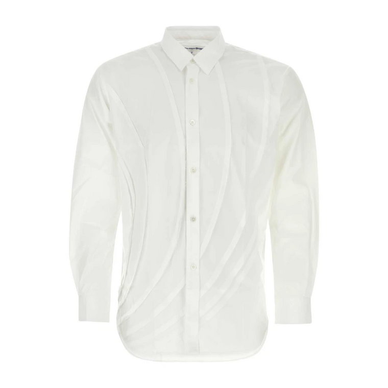 Biała Koszula z Poplinu dla Mężczyzn Comme des Garçons