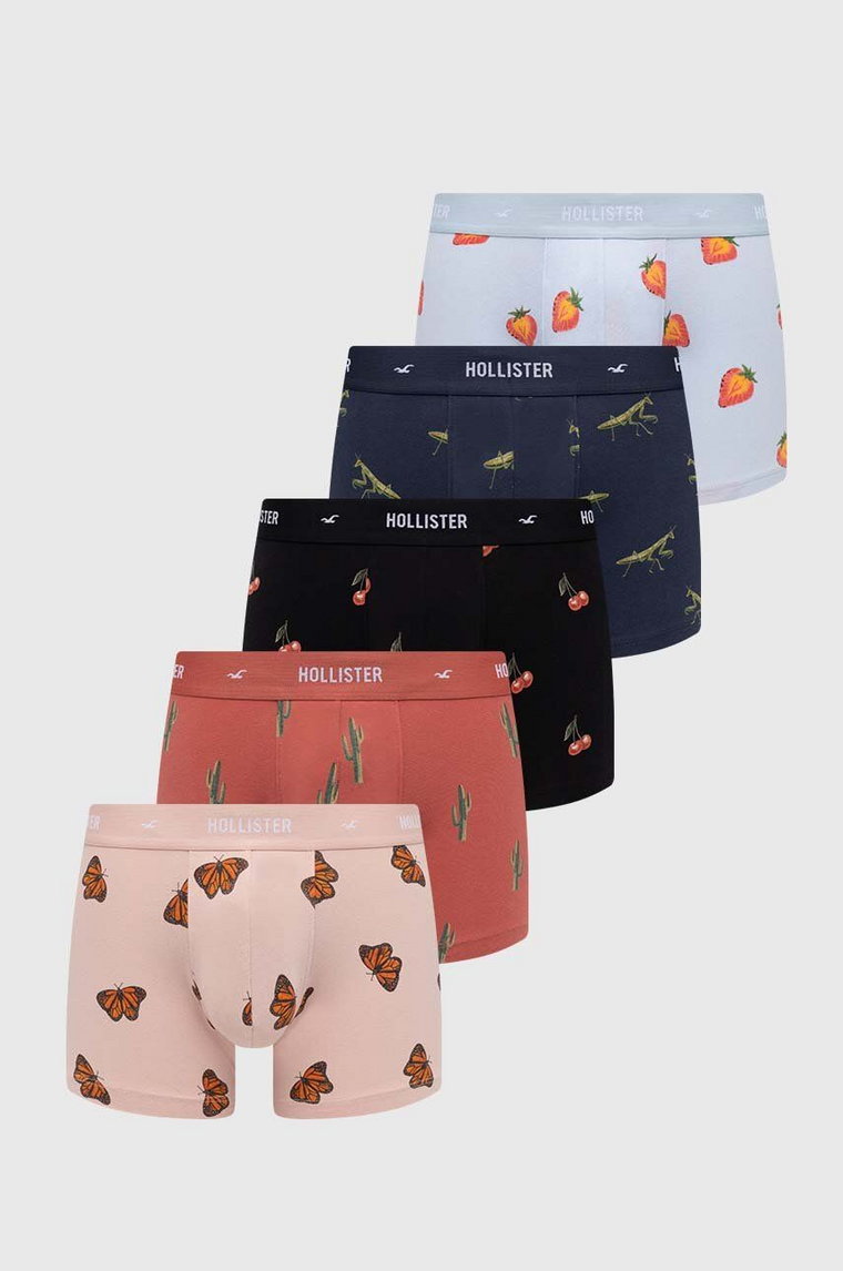 Hollister Co. bokserki 5-pack męskie kolor czerwony