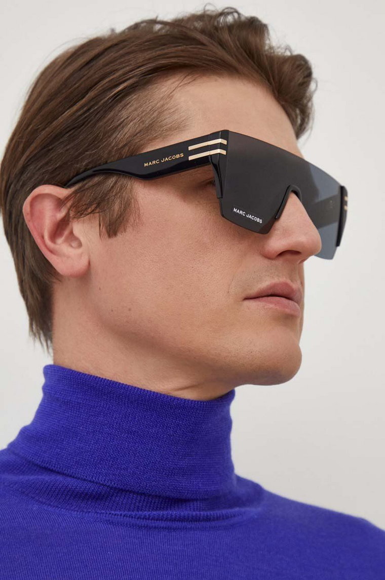 Marc Jacobs okulary przeciwsłoneczne męskie kolor czarny MARC 712/S
